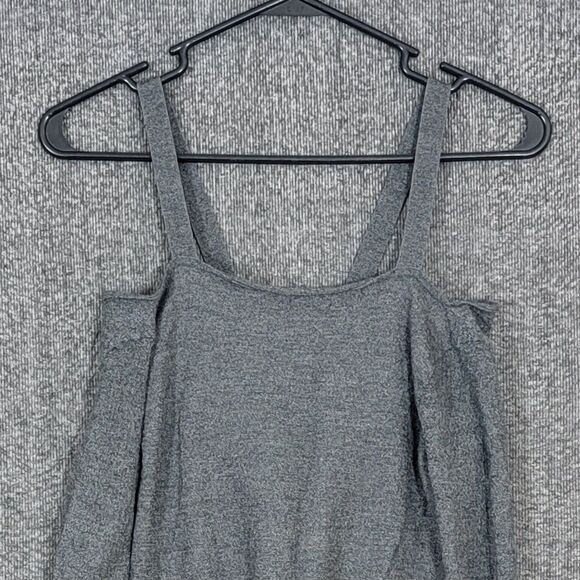 Theyskens Theory Sweater Womens XS* Gray Cashmere Silk Blend Off Shoulder Straps - Picture 2 of 11